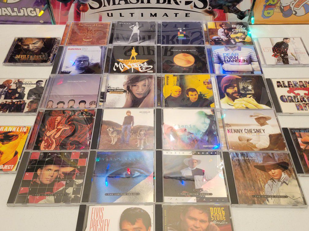 Vintage Music CD Albums Garth Brooks Matchbox 20 Kelly Clarkson Coldplay & More