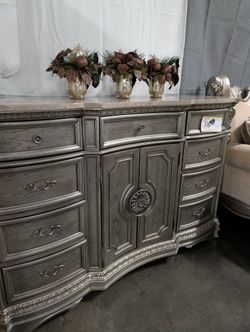 Dresser with real marble