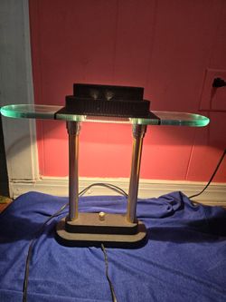 Vintage Portable Halogen Sonneman Design Bankers Lamp Memphis Lamp