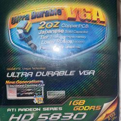 *TWO* GIGABYTE HD 5830  CROSSFIRE GPUS