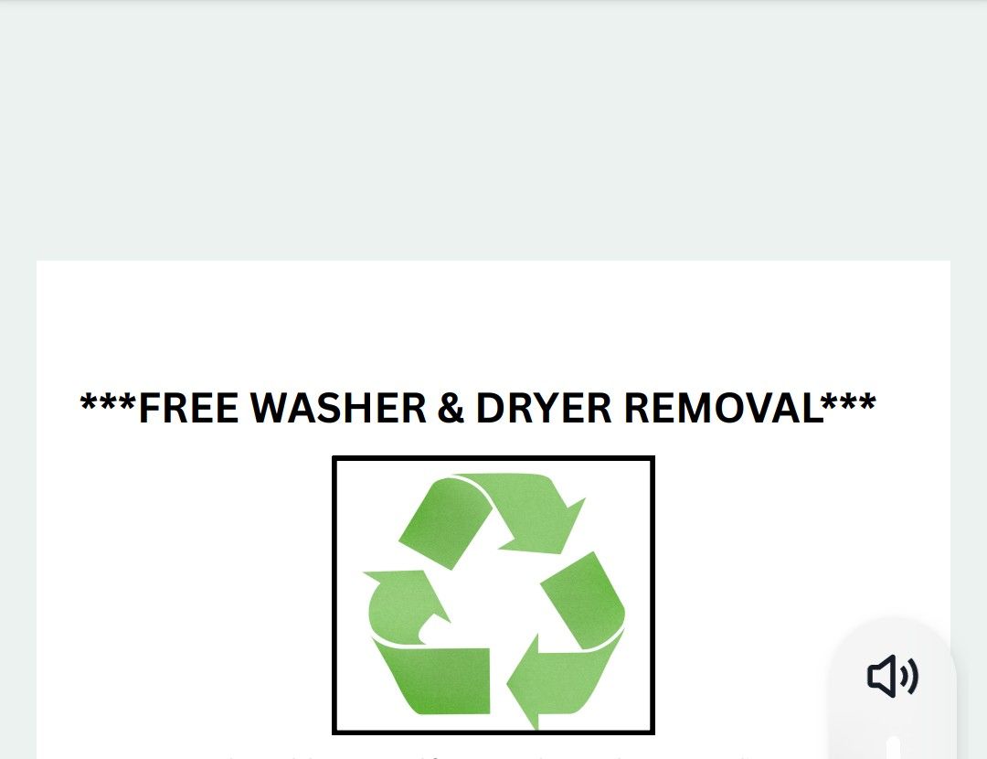 *******Free Washer & Dryer Removal**** Metro Atlanta and ALL Surrounding Areas