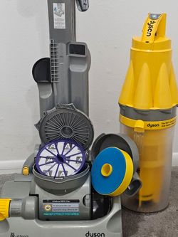 Dyson DC07 (Clutched) Upright Vacuum — Serviced, Attachments + Printed Manual