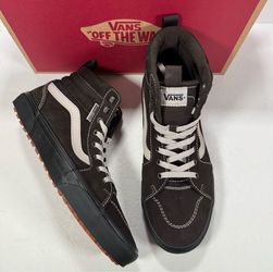 Vans Filmore Hi Vansguard Pop Stitch Coffee Brown Black Sneakers Men Size 11
