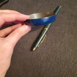 Vintage Blue Metal Bracelet