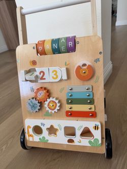 Sturdy Wooden Baby Walker – Like New!