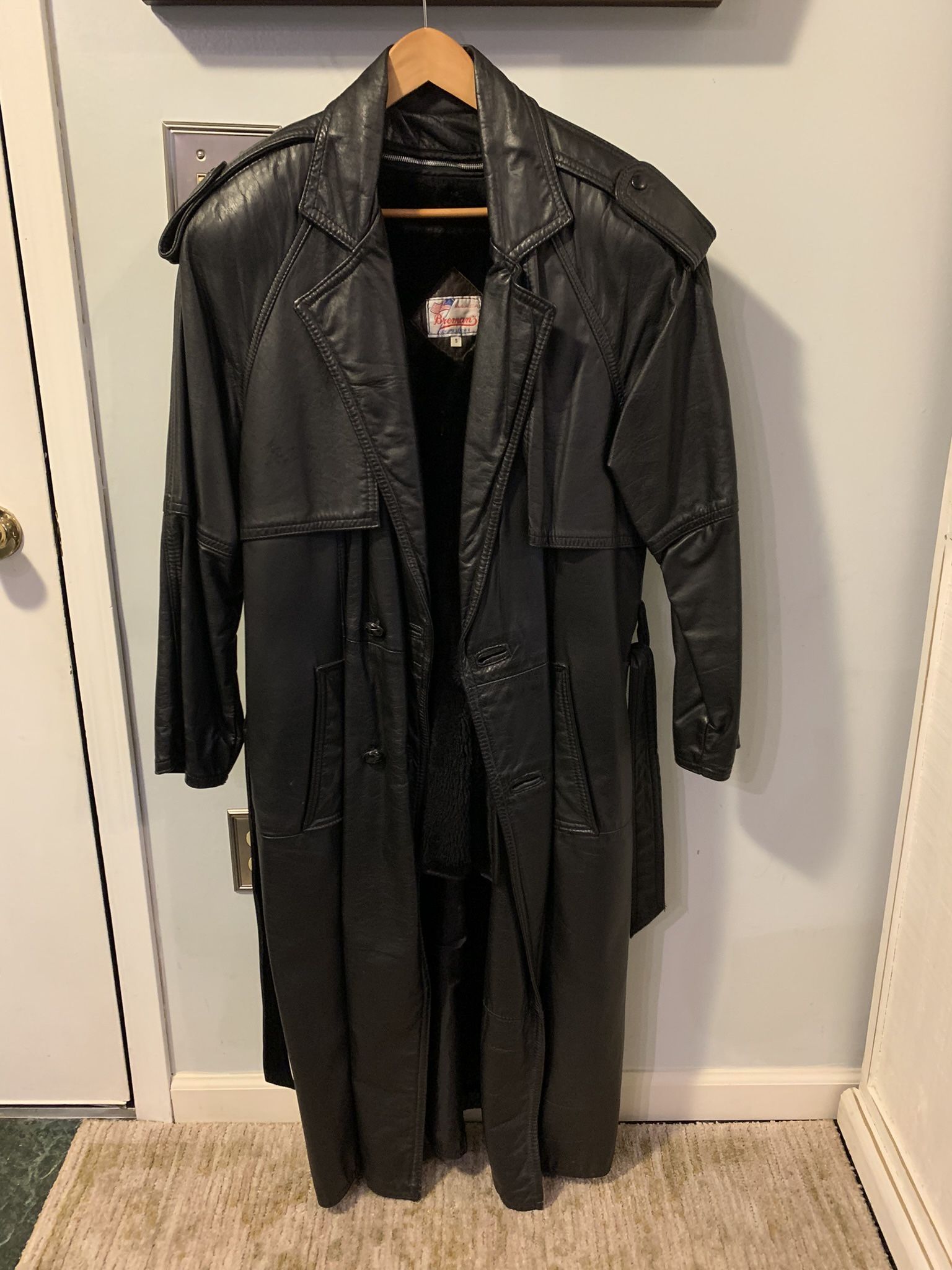 Leather Trench Coat