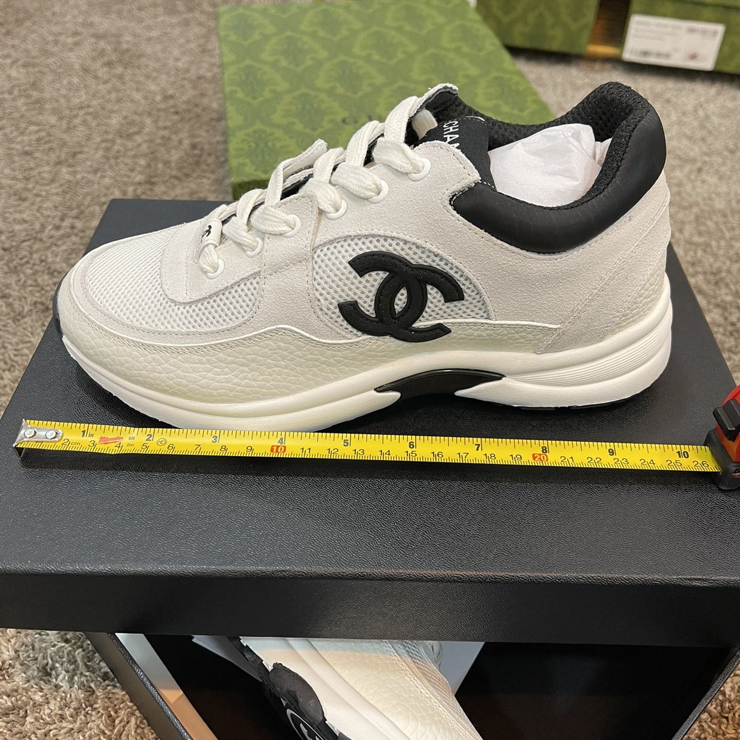 Chanel Sneakers- 7 & Hermes Oran Green for Sale in Katonah, NY - OfferUp