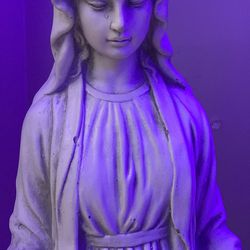 30” Virgin Mary Statue with base statue riser