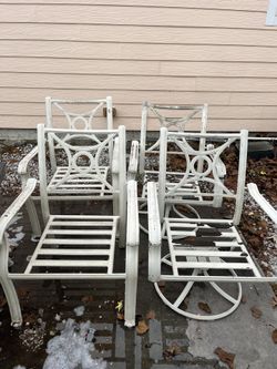 Concrete Patio Table With 4 Chairs