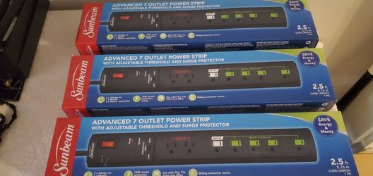 Sunbeam Advanced 7 outlet Surge Protector