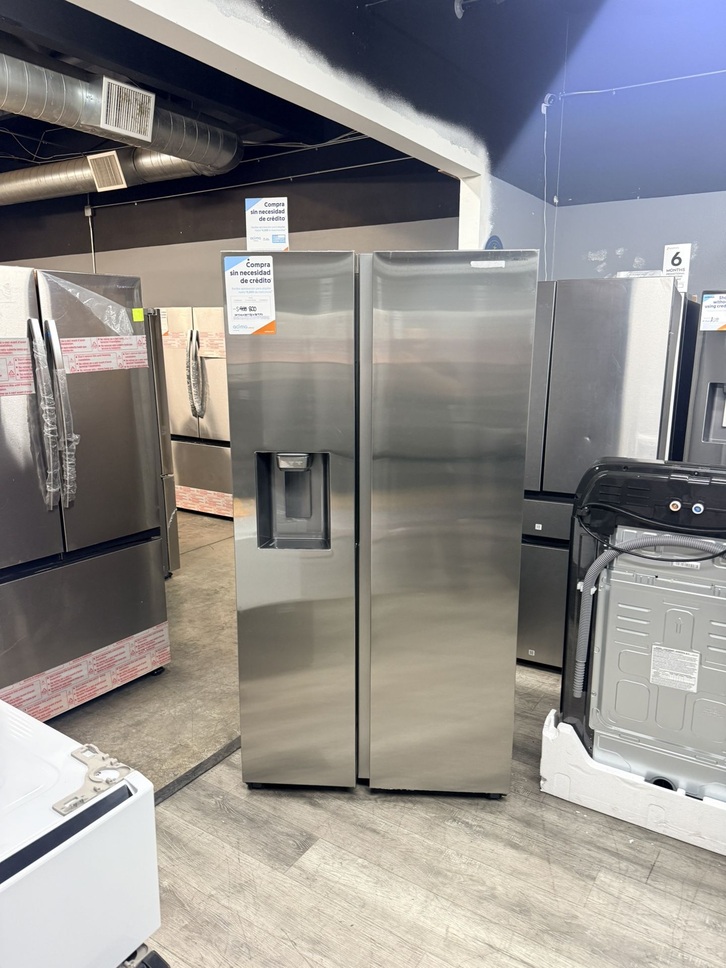 🔥SAMSUNG STAINLESS STEEL REFRIGERATOR WITH ICE MAKER AND WATER DISPENSER🔥