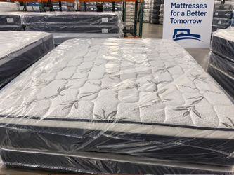 Queen Pillowtop Mattress And Box Spring New