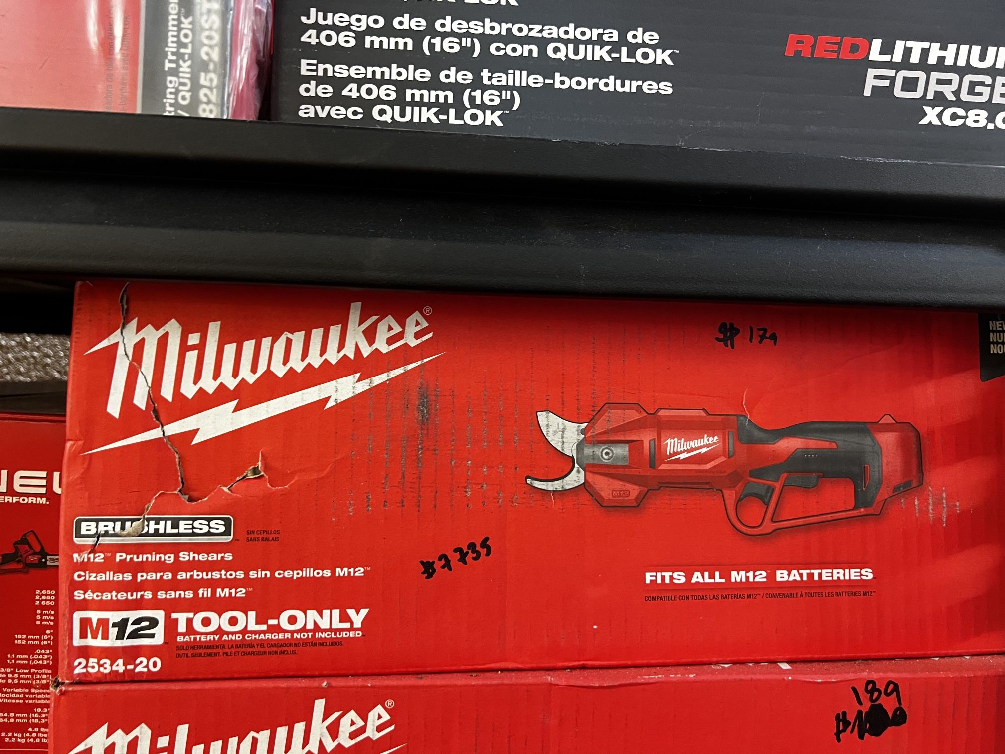 Milwaukee M12 Brushless Pruning Shears Tool Only