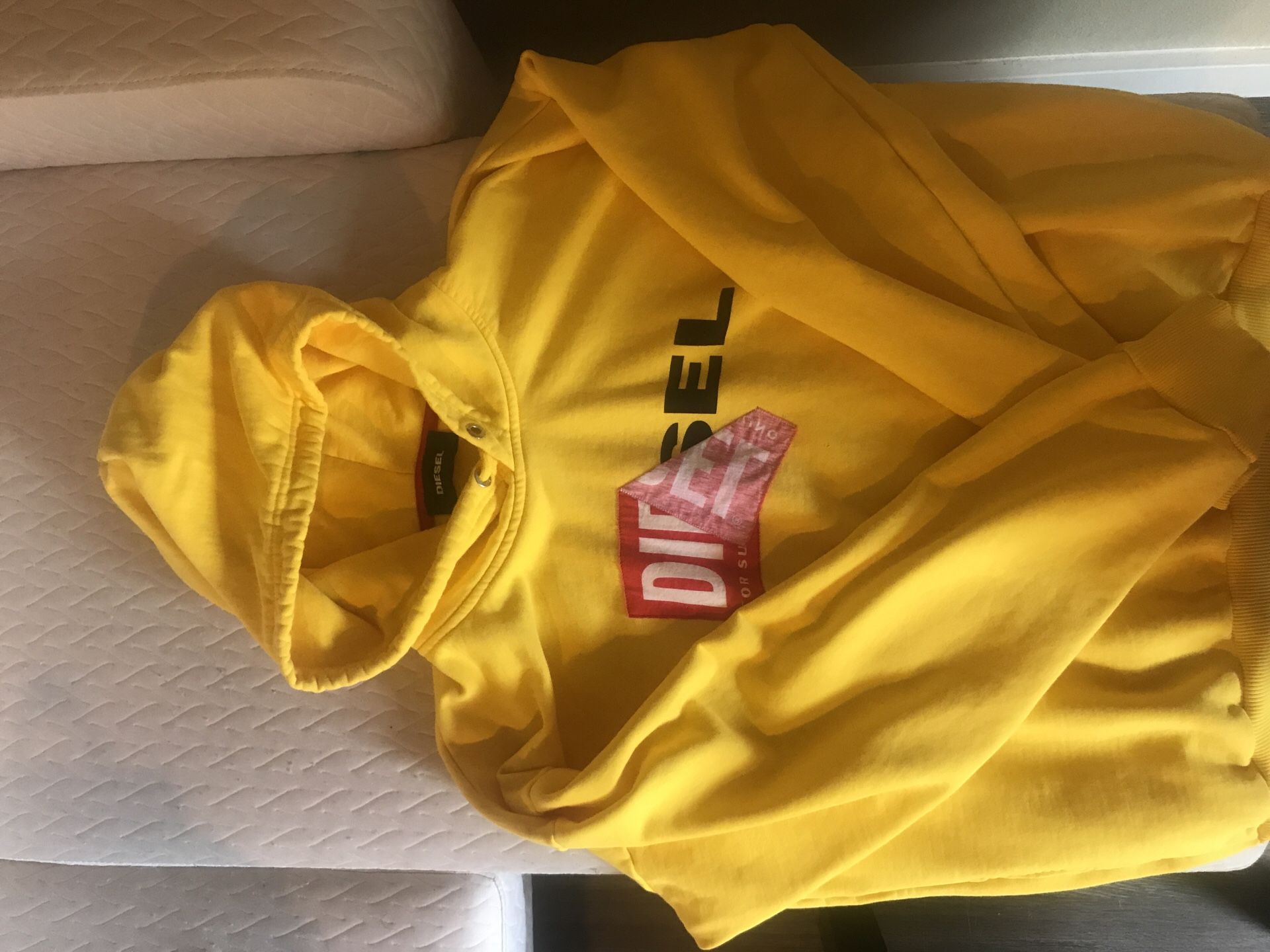 Diesel Yellow Hoodie Oversized