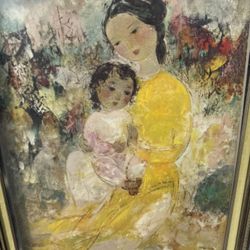 Beautiful Asian Mother With Child 