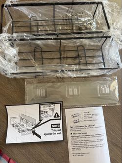 Adhesive Shower Caddy Set