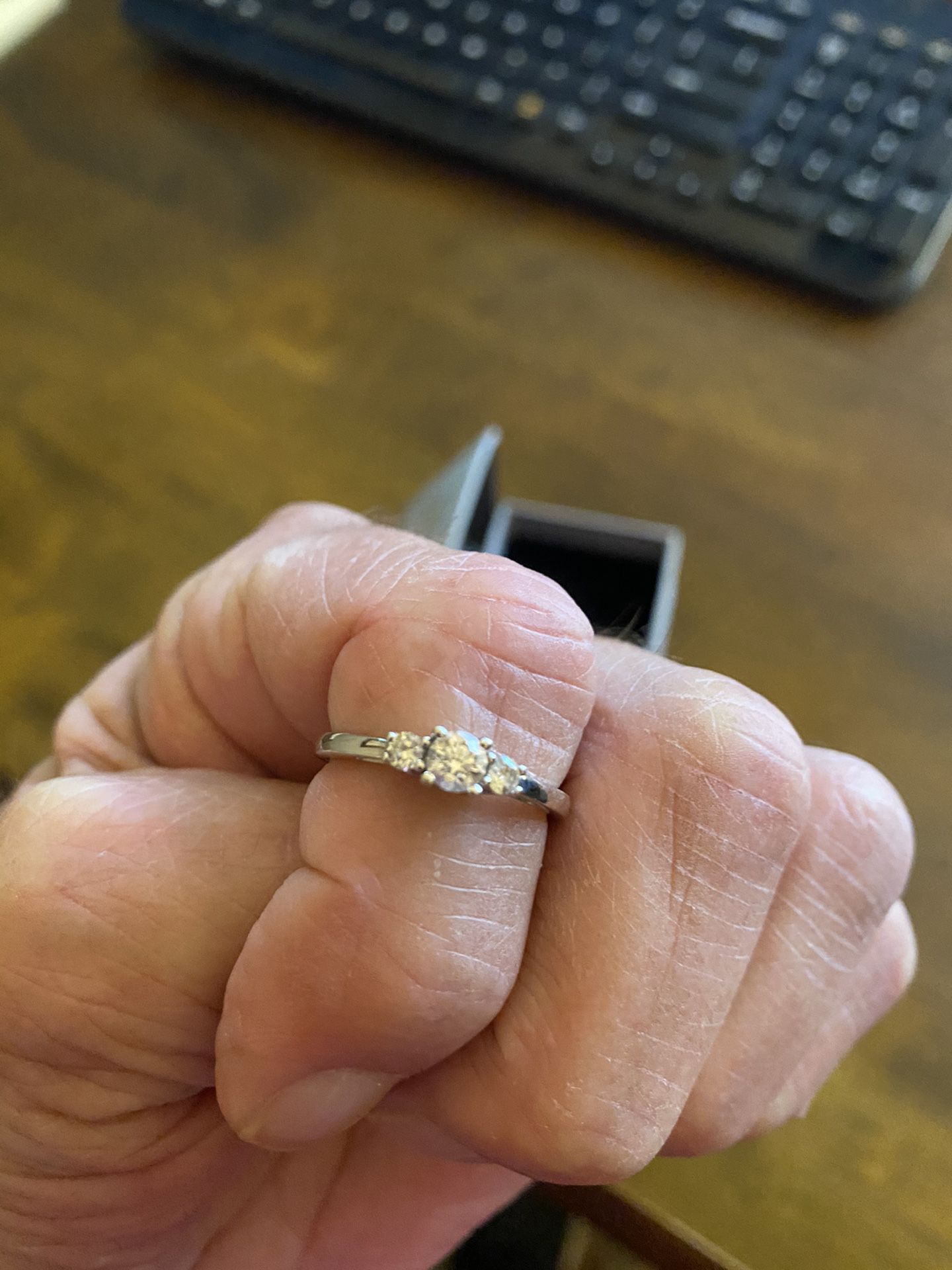 .50 Carat TW, 3-Stone Diamond Engagement Ring
