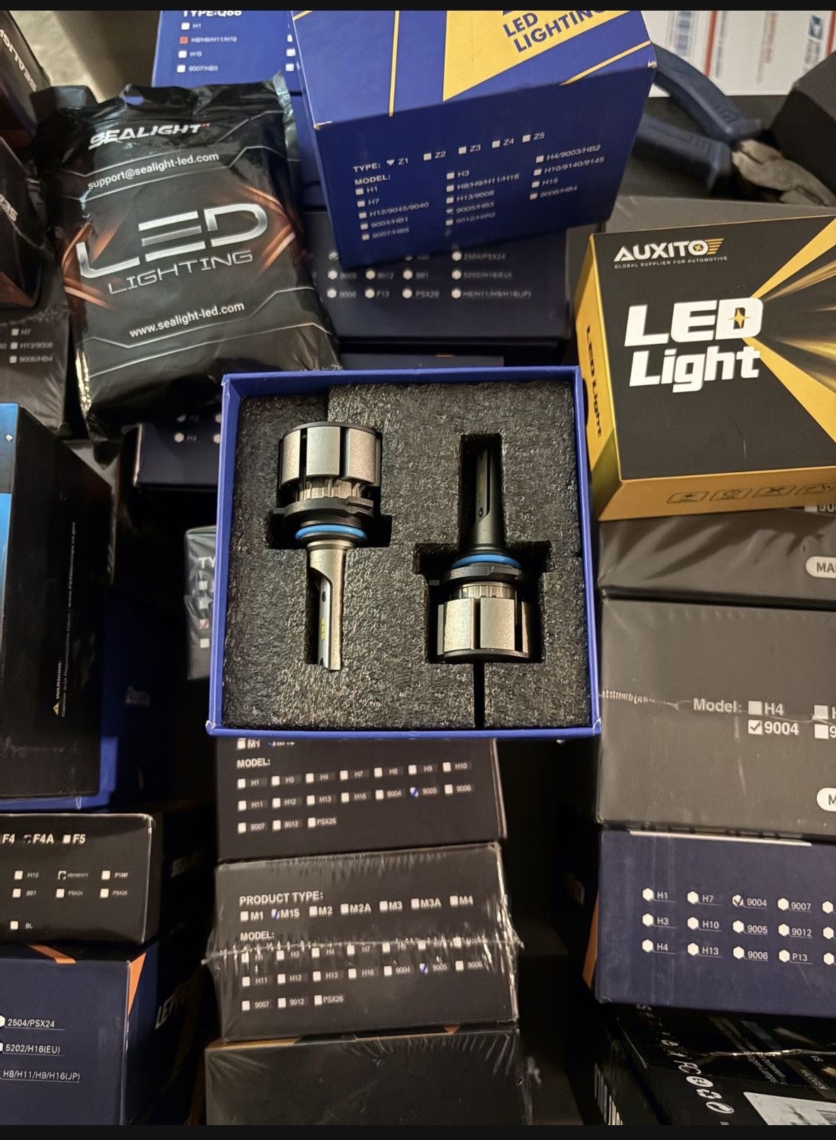 Led Headlight Bulbs High And Low Beam Multiple Sizes 9004 9005 H7 H8 H9 H11 H1 H7 hb4 hb5