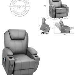 Lift Recliner Chair With Massager And Heat 