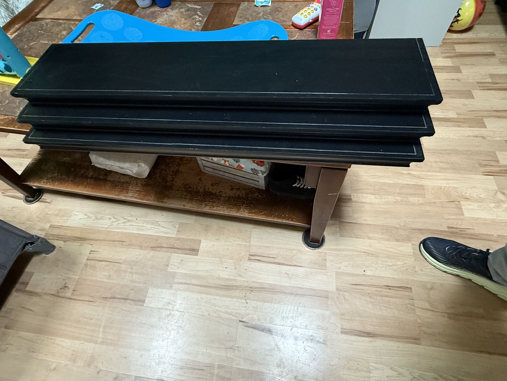 3ft Long Black Floating Shelves