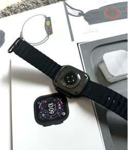 Apple Watch Ultra with Black Ocean Band