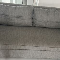 Oversized Soft Denim Fabric Couch 