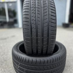 275 35 21 (2) (P41) TIRES BRIDGESTONE ALENZA 001 FULL TREAD 