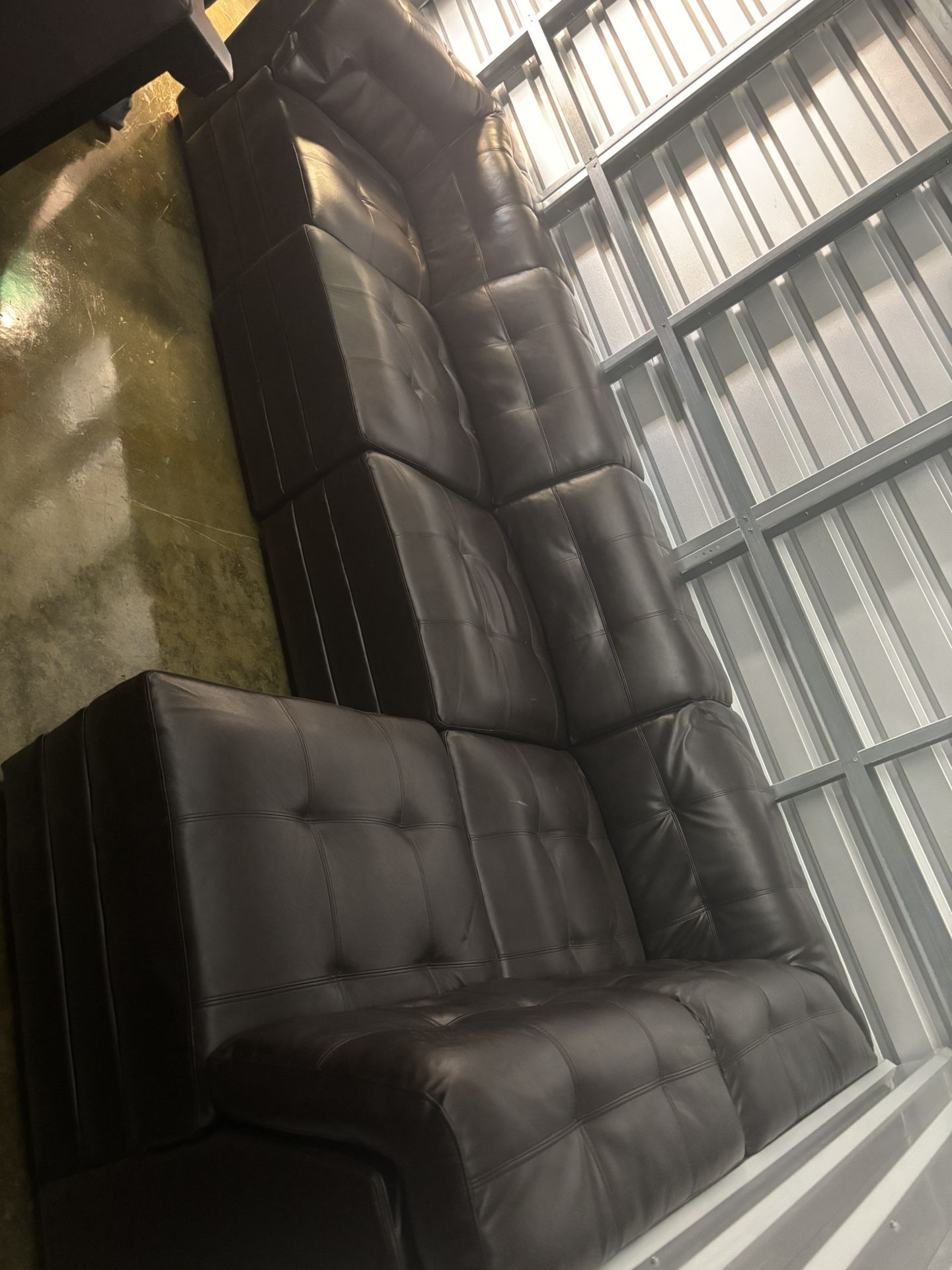 Leather Sectional Couch! Good Condition!