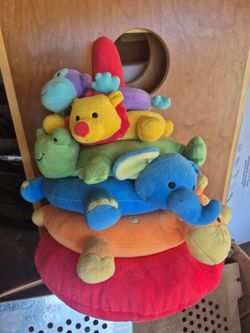 Large stuffed animal ring toss