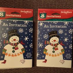 Christmas / Holiday Party Invitations (16 Count) New In Package