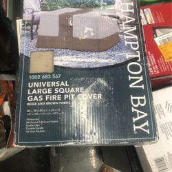 BRAND NEW UNIVERSAL LARGE SQUARE GAS FIRE PIT COVER $30