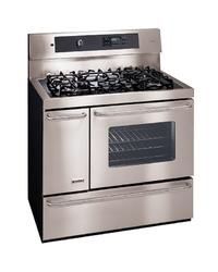 Kenmore Elite Stove Commercial 75603 40" Double-Oven Dual-Fuel Range w/Convection