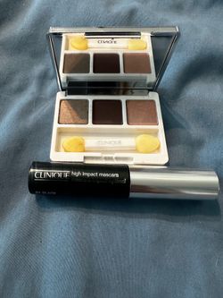 Clinique Neutral Brown Eyeshadow Trio with High Impact Mascara - Black