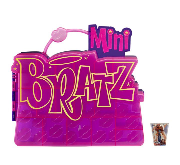 Mini Bratz Collector’s Case with Exclusive Collectible Figure, Holds 60+ Minis, Travel Case and Wall Mountable New