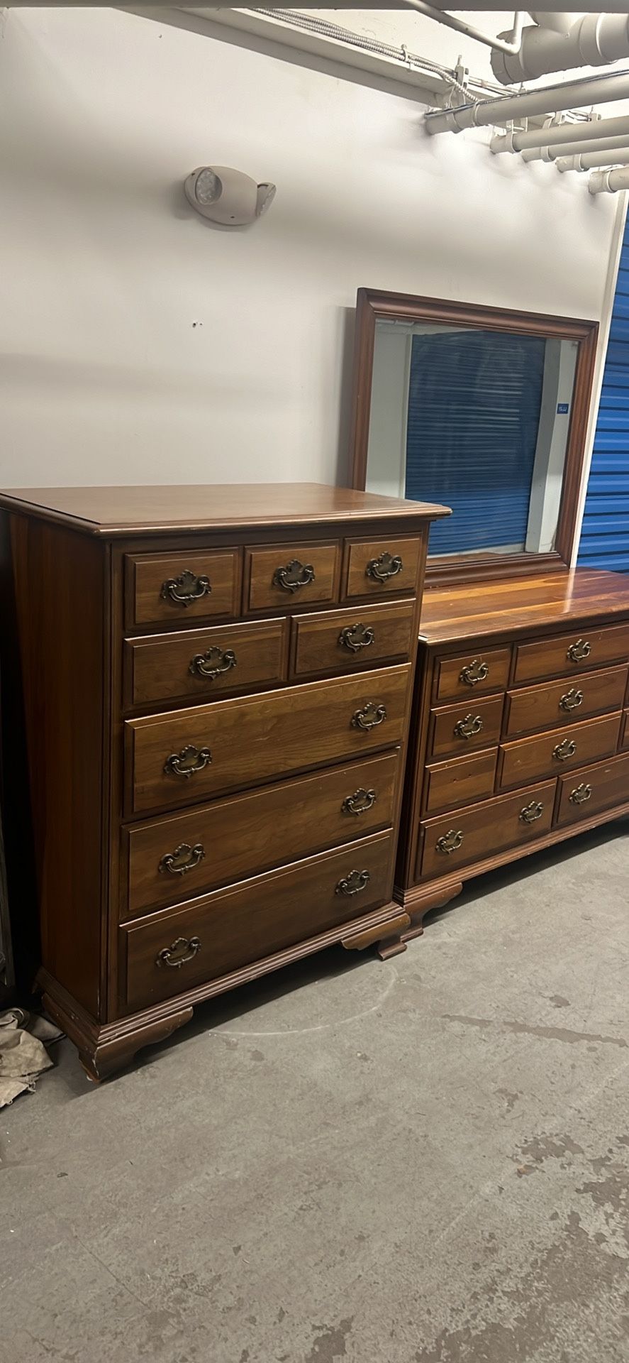 2 heavy, solid wood, good condition dressers