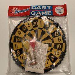 Vintage DART GAME (9” Round) Made In England- Brand New In Original Packaging 
