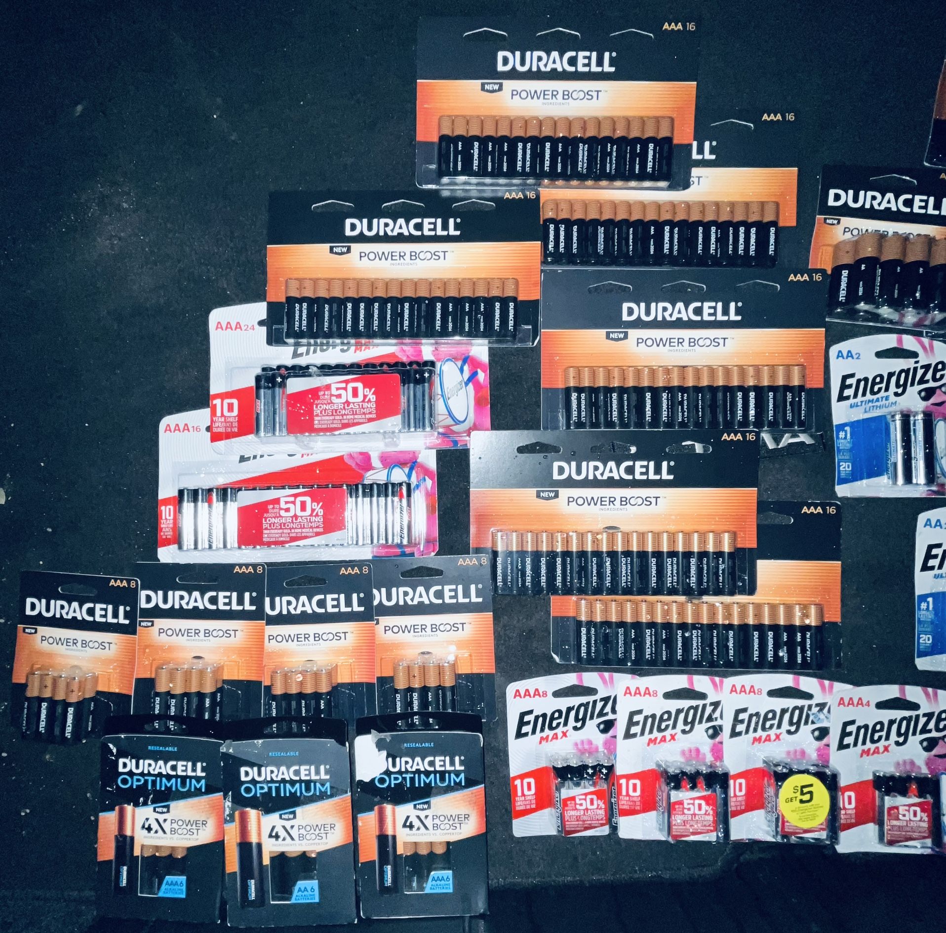 Energizer & Duracell, AA & AAA Mix Up