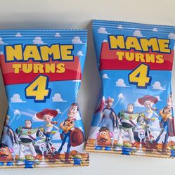 Customizable Party Favor Chip Bags