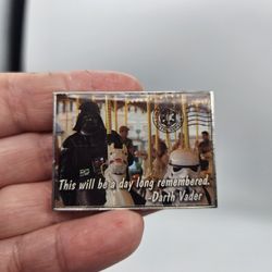 Rare Disney Pin Darth Vader On Carousel This Will Be A Day Long Remembered 2014