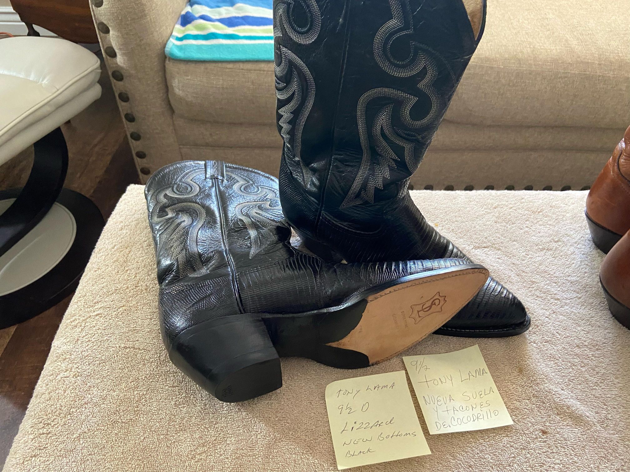 Mens tony lama Boots Size 9.5 Used