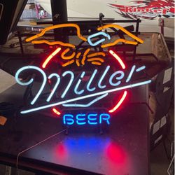 Vintage Neon Miller Sign 