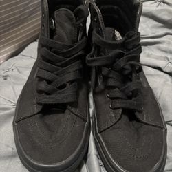 Black Vans Men 5.5 Women’s 7.0