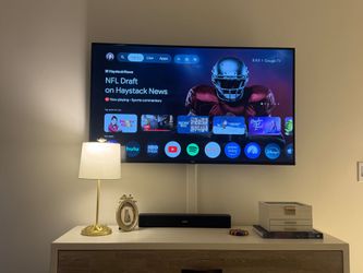 TCL 55in 4k Android TV and Wall Mount