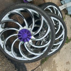 22s new tires are for caps no scratches