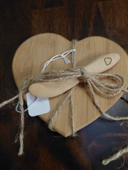 Antique Heart Plate With Spoon