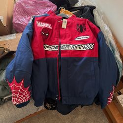 Spiderman Marvel/Box Lunch Men’s XL Racing Jacket