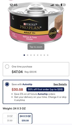 New cat Purina pro plan adult 24 3oz cans salmon and tuna entree best before 04/2028