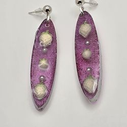 White Strawberry Earrings 