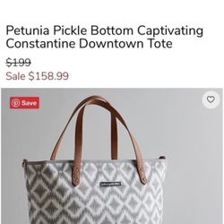 petunia pickle bottom diaper tote