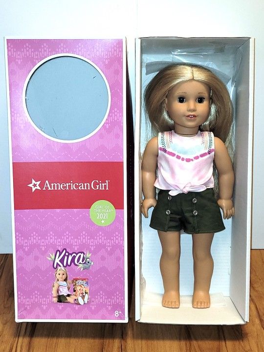 American Girl 18" Doll Kira 2021 Girl Of The Year with Box!